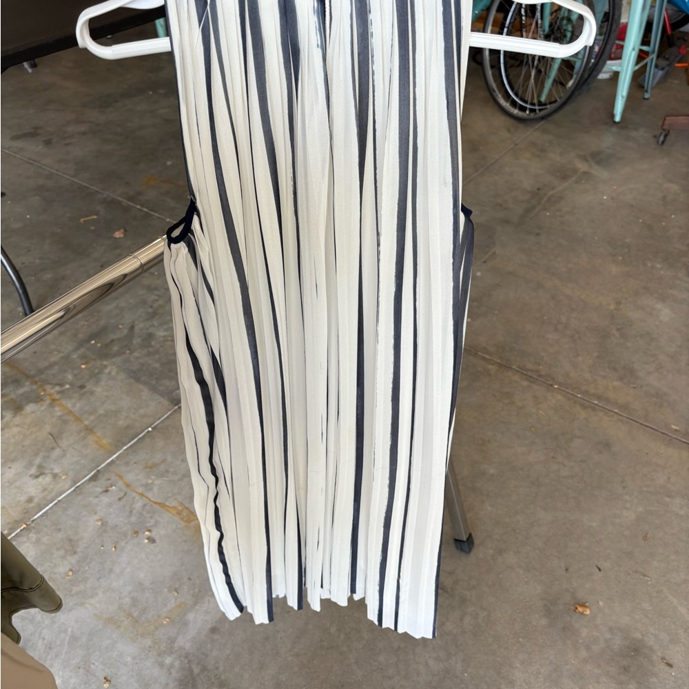 Striped Navy and White Women's Dress
